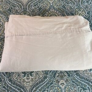 Members Mark King Flat Sheet Luxury Khaki beige